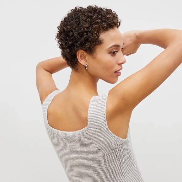 M.M.lafleur the Adele tunic-knit linen in sea salt - Picture 3 of 6